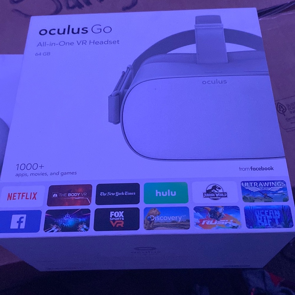 virtual reality headset.